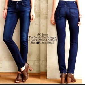 Ag Stevie Slim Straight Jeans Sz 26r 